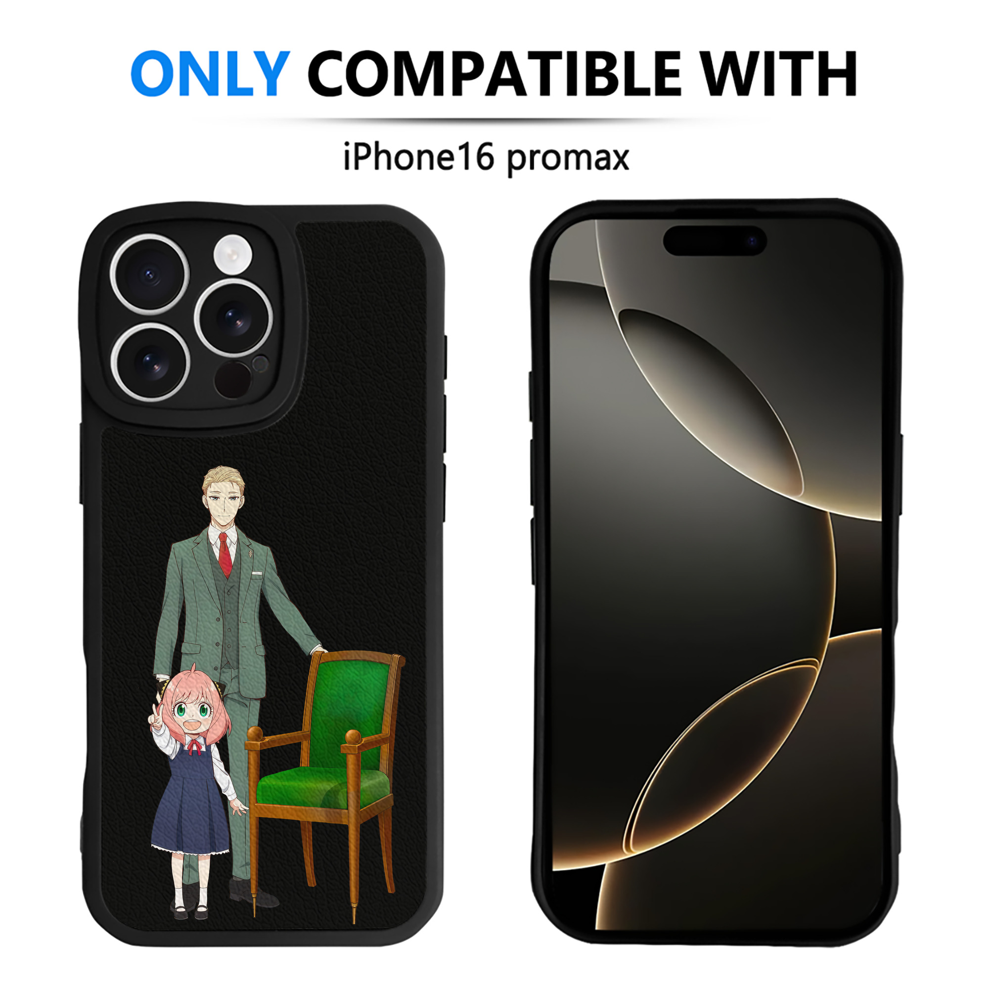 （画像用） SPY×FAMILY间谍家家酒 【iPhone 16シリーズ対応】シリコンスマホケース（レザー調） 材質：シリコン